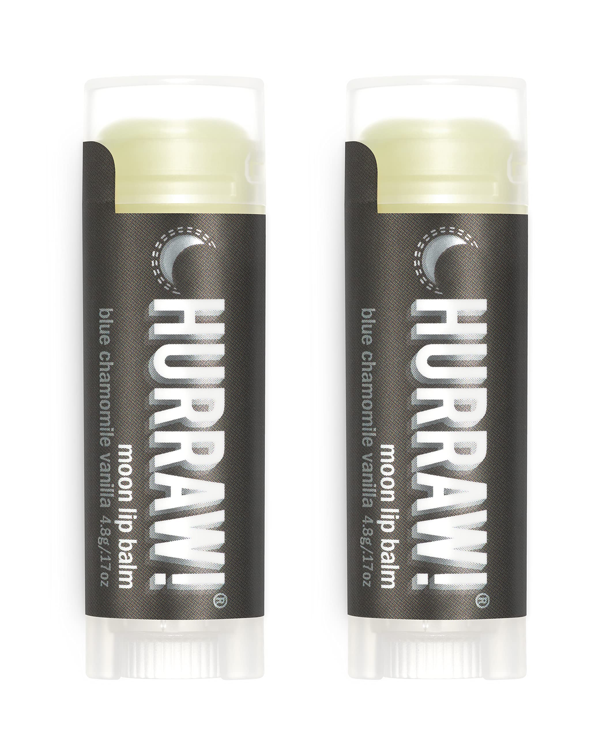 Hurraw Moon Night lip balm tube delivering lasting hydration for silky lips.