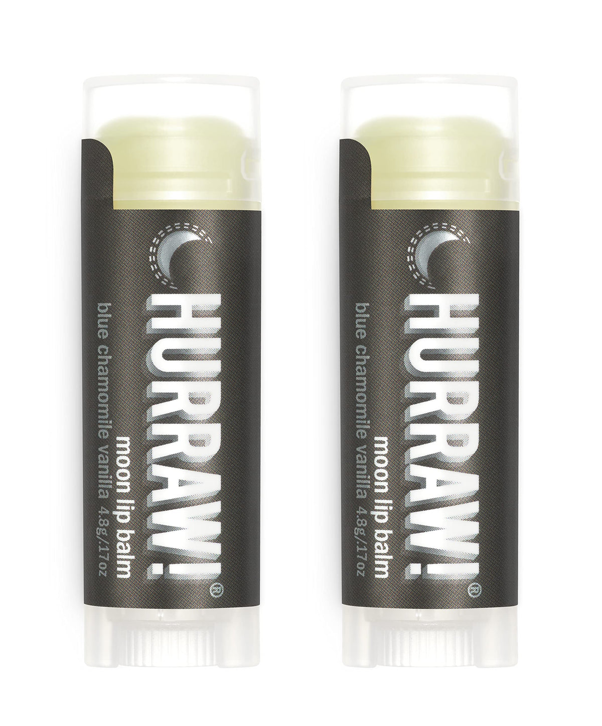 Hurraw Moon Night lip balm tube delivering lasting hydration for silky lips.