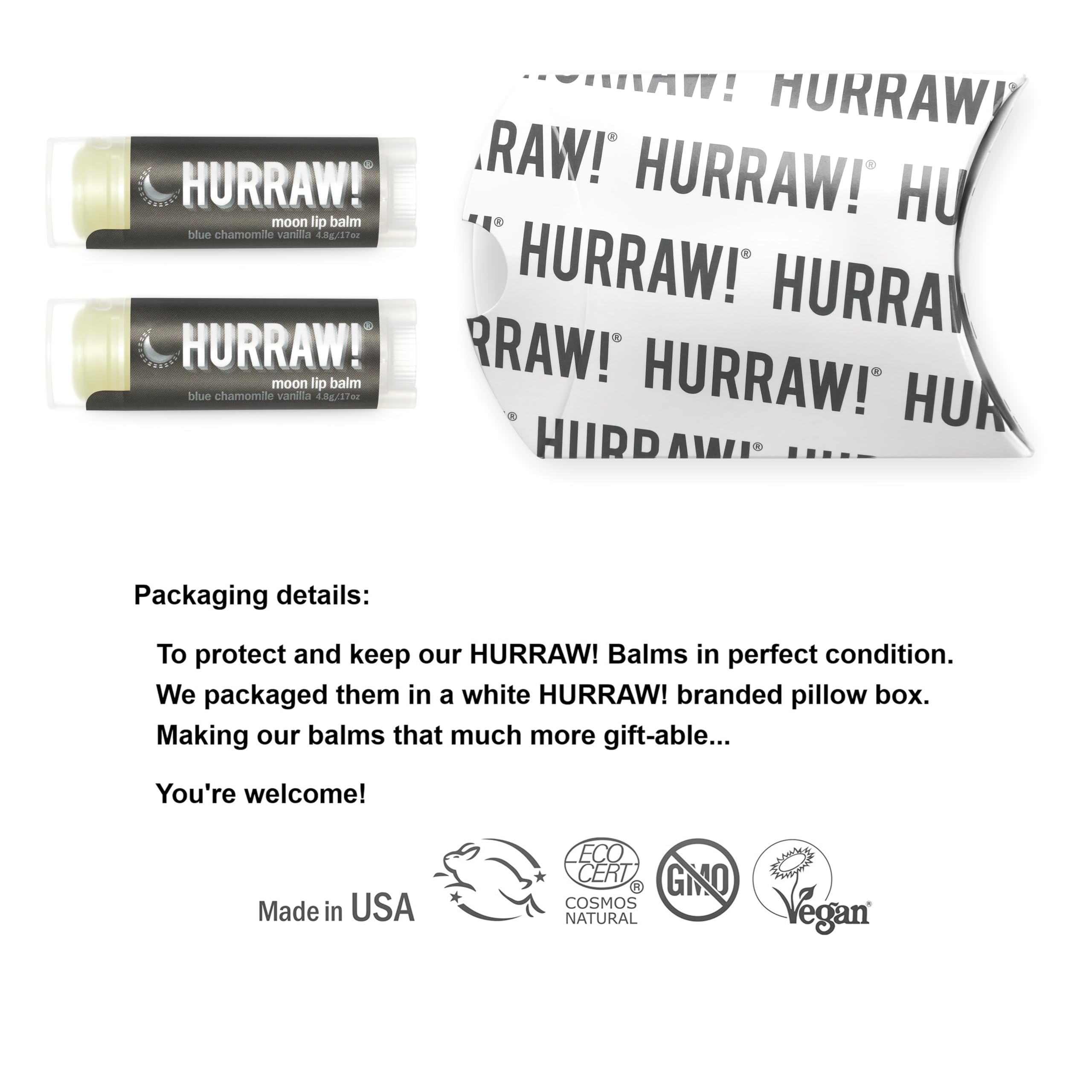 Moon Night two-pack box showing convenient packaging for daily lip care.