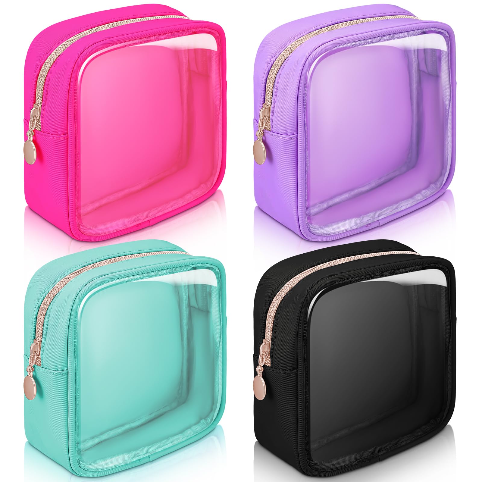 Hushee black makeup bag showing durable nylon and zipper for organized daily cosmetics