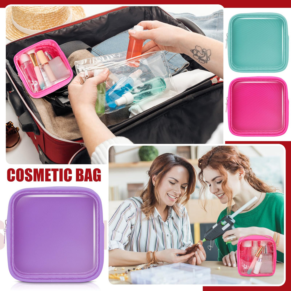 Hushee waterproof-material makeup bag keeps contents safe in moisture