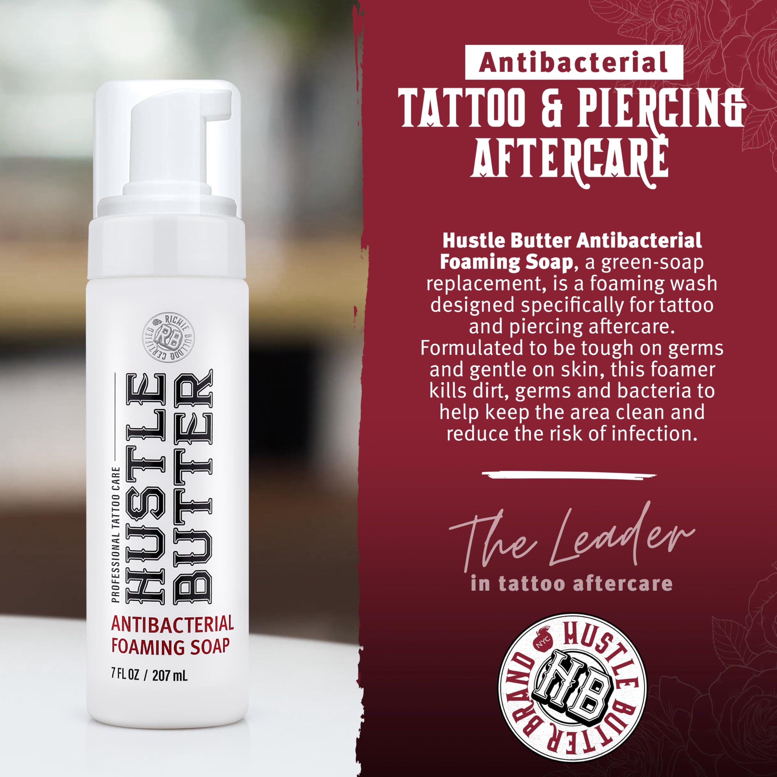 Hustle Butter Deluxe trusted by artists worldwide for tattoo aftercare