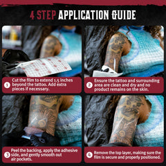 Hustle Butter Deluxe breathable wrap on skin demonstrates airflow during healing.