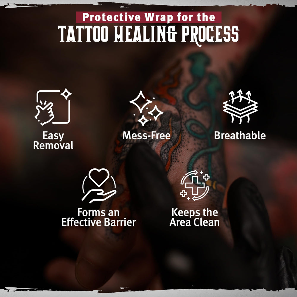 Hustle Butter Deluxe latex-free wrap being applied for comfortable, skin-friendly protection.