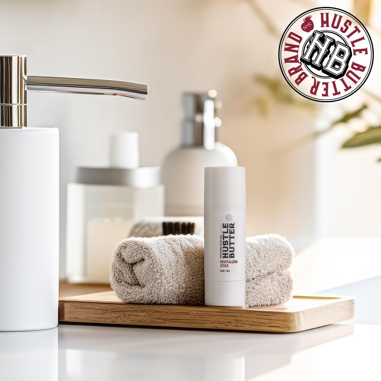Hustle Butter Deluxe Revitalizing Stick on-the-go hydration for tattoos