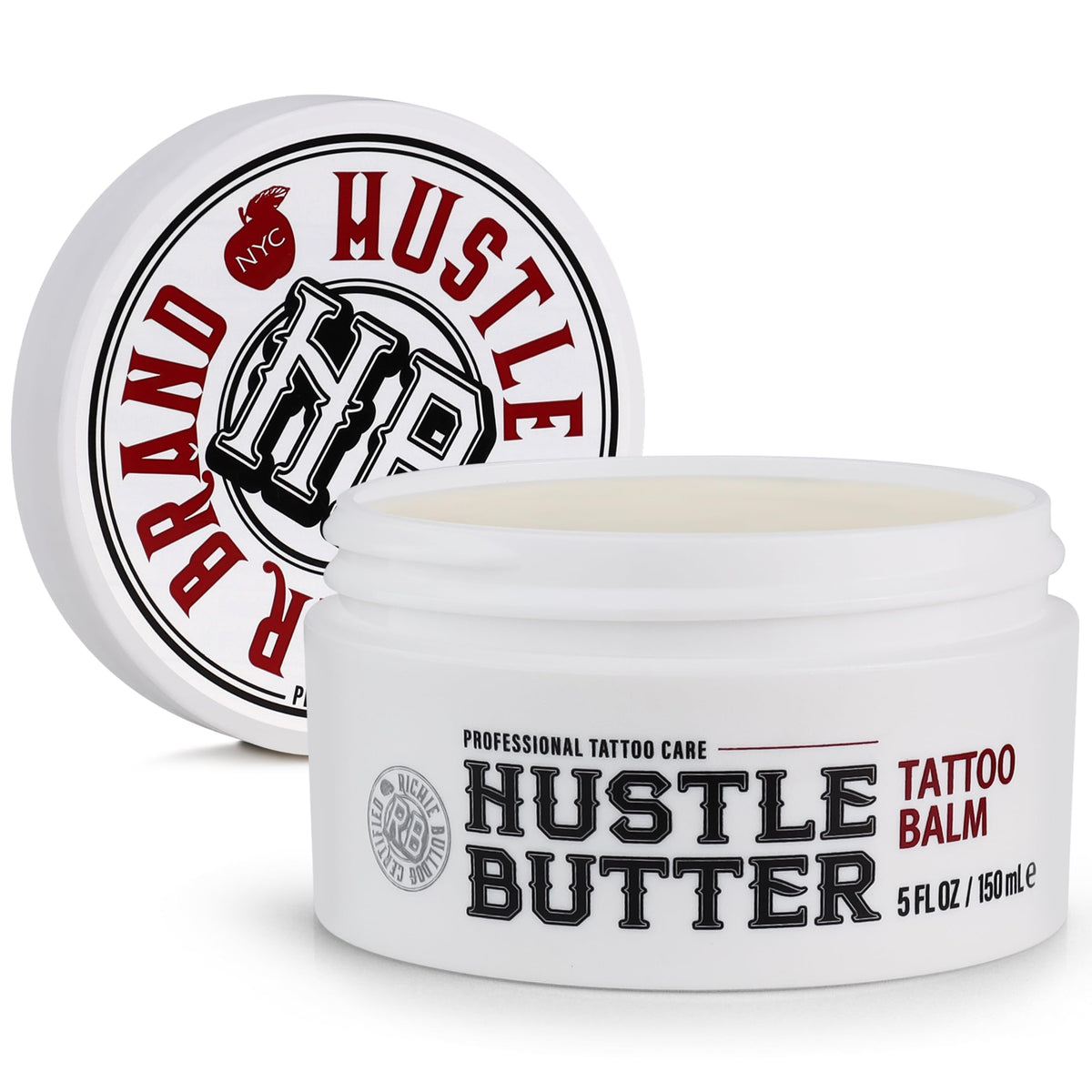 Hustle Butter Deluxe tattoo balm 5oz tube for soothing healing of new tattoos