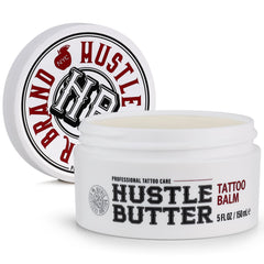 Hustle Butter Deluxe tattoo balm 5oz tube for soothing healing of new tattoos