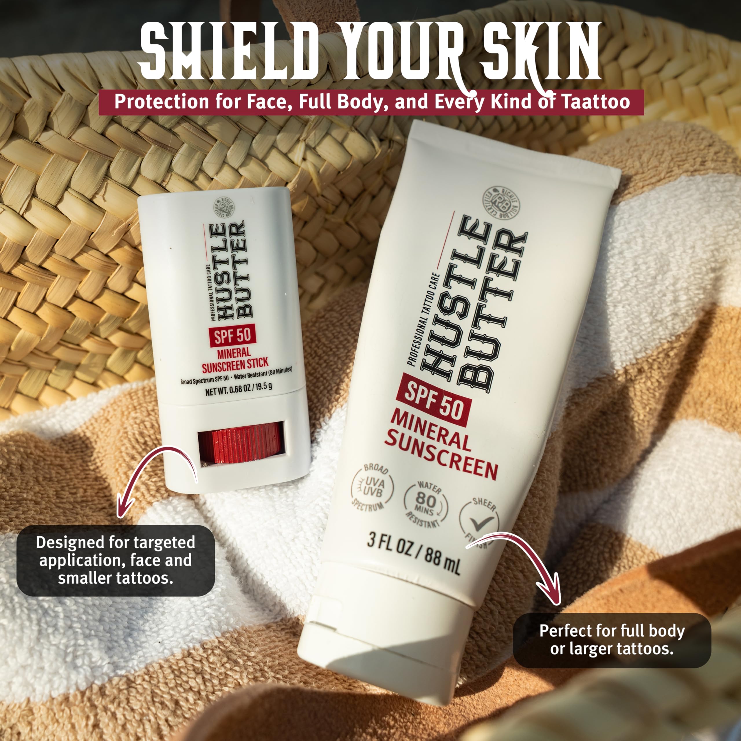 Hustle Butter Deluxe cream texture on skin shows fast absorption