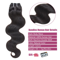 HVN-KVVM body wave bundles weft close-up shows full-density and soft weave for natural-looking installs.