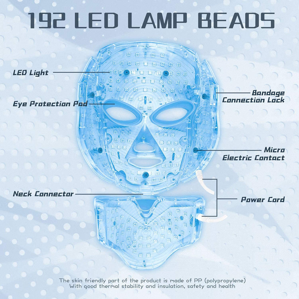 HXDZFX LED mask soft-material close-up displaying comfortable, skin-friendly design