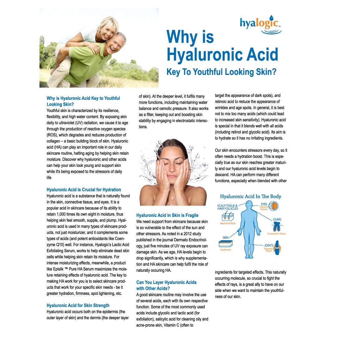 Hyalogic Episilk Pure HA Serum 1oz packaging—compact travel-friendly bottle