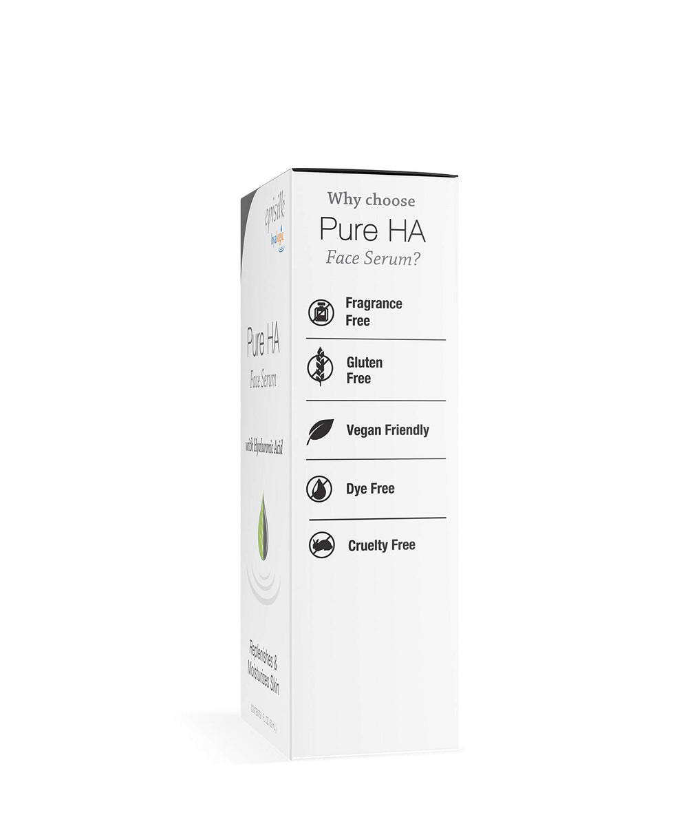 Hyalogic Episilk Pure HA Serum on skin—thin layer preps for moisturizer