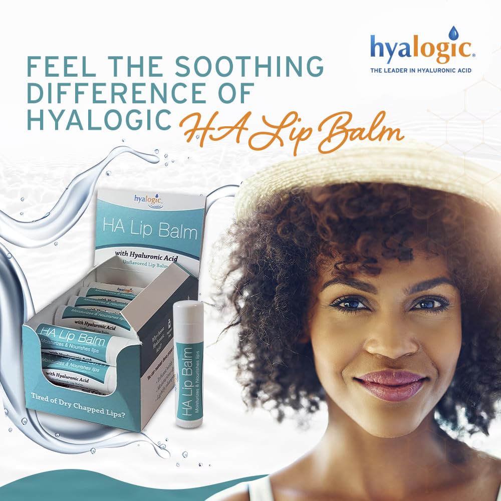 Swirl of organic oils in Hyalogic HA Lip Balm highlights natural nourishment.