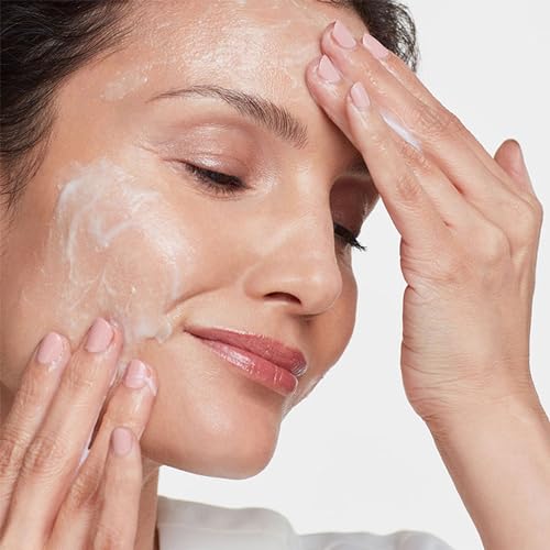 HydroPeptide Exfoliating Cleanser rich lather shown with bubbles for radiant cleansing.