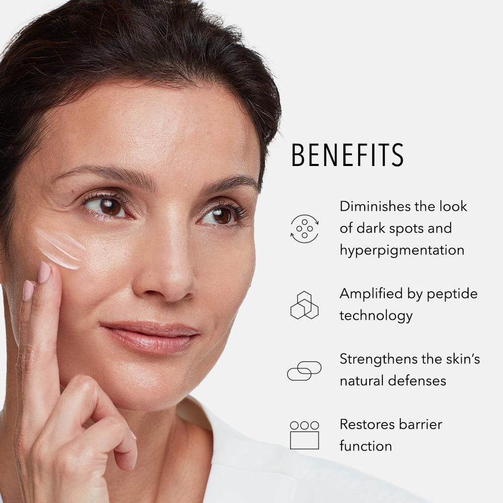 HydroPeptide Face Lift bottle angled to show lightweight hydration for normal to oily skin