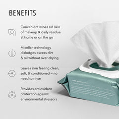 HydroPeptide HydroActive Cleanse cloths gym bag use—post-workout cleansing to remove residue