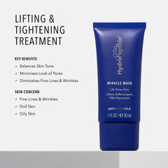HydroPeptide Miracle Mask clay texture drawing impurities for a clearer, refined complexion.