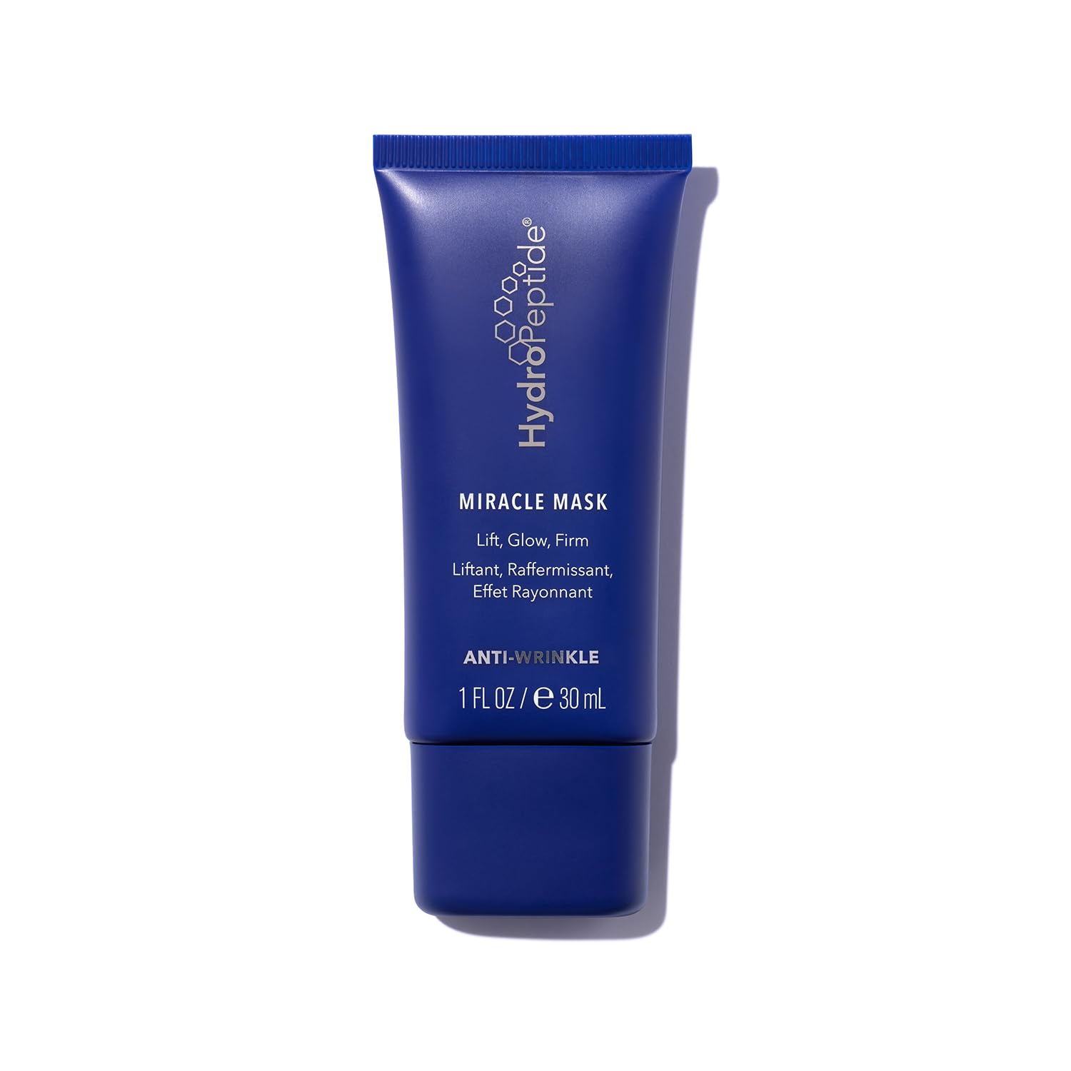 HydroPeptide Miracle Mask packaging image shows premium ingredients for at-home spa results.