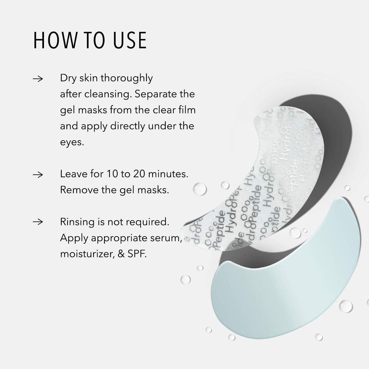 HydroPeptide PolyPeptide Collagel growth-factor peptides and antioxidants in action near eye.