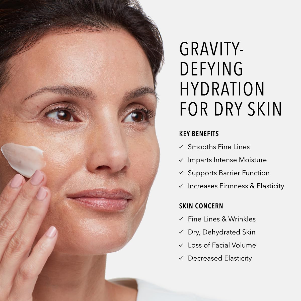 HydroPeptide Power Lift cream swirl demonstrates luxurious texture for deep moisture.