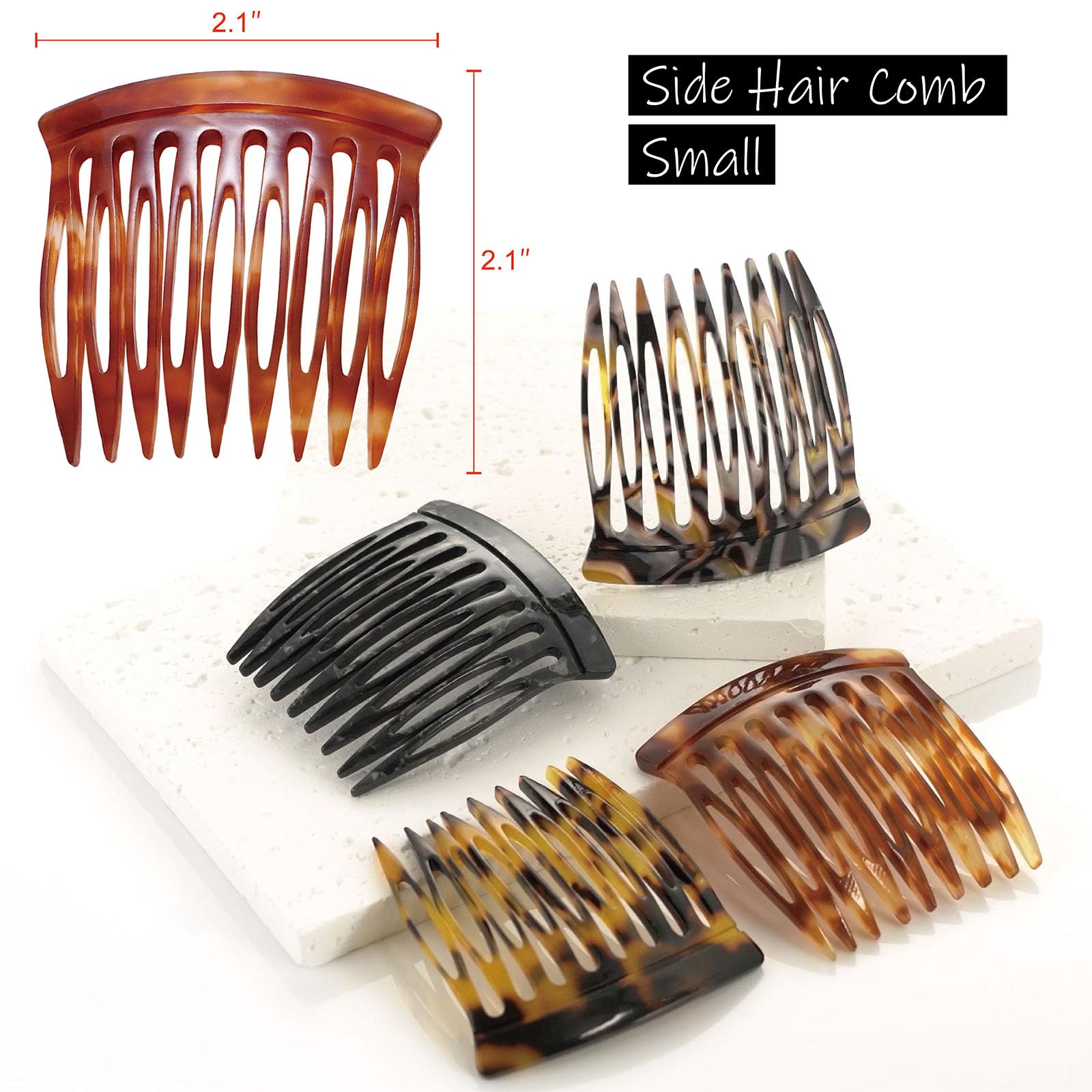 HYFEEL french side comb on hair twist demonstrates secure hold without slipping.