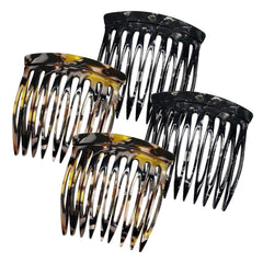 HYFEEL hair side combs black-onyx pack closeup show secure hold for elegant twists