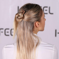HYFEEL U-shape chignon pins secure hair gently with a comfortable hold.