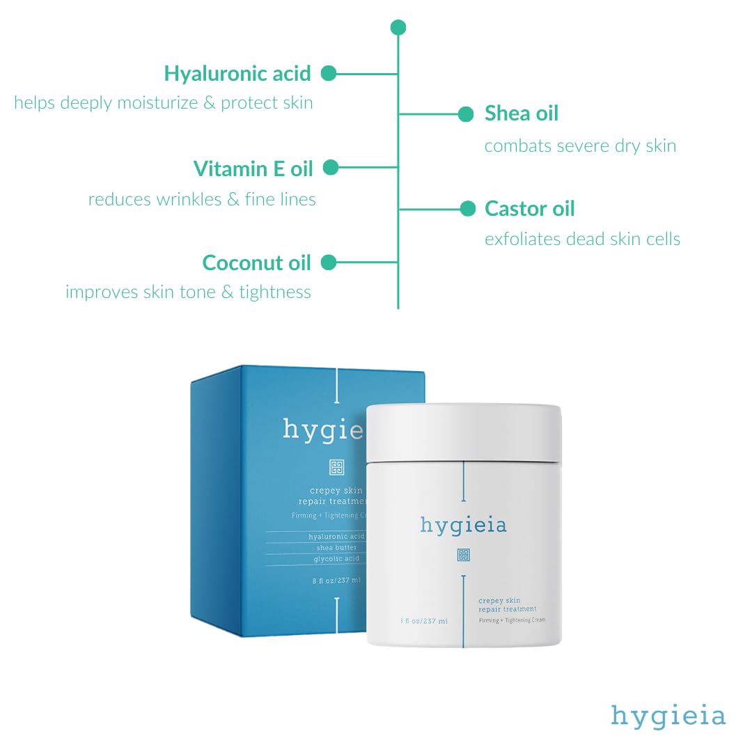 Hygieia+ Hyaluronic Acid Cream close-up showing smooth texture for plump, hydrated skin