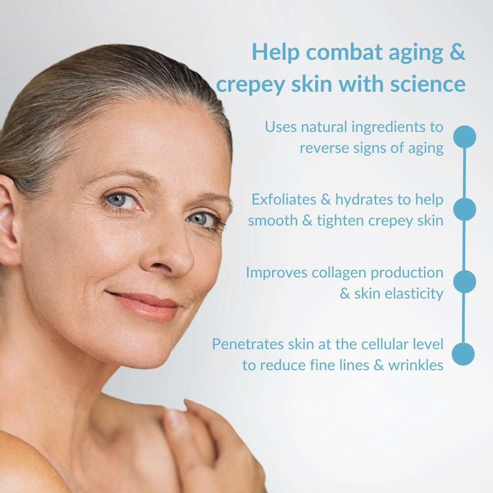 Hygieia plus idebenone hyaluronic acid ingredient illustration emphasizing hydration and smoother texture