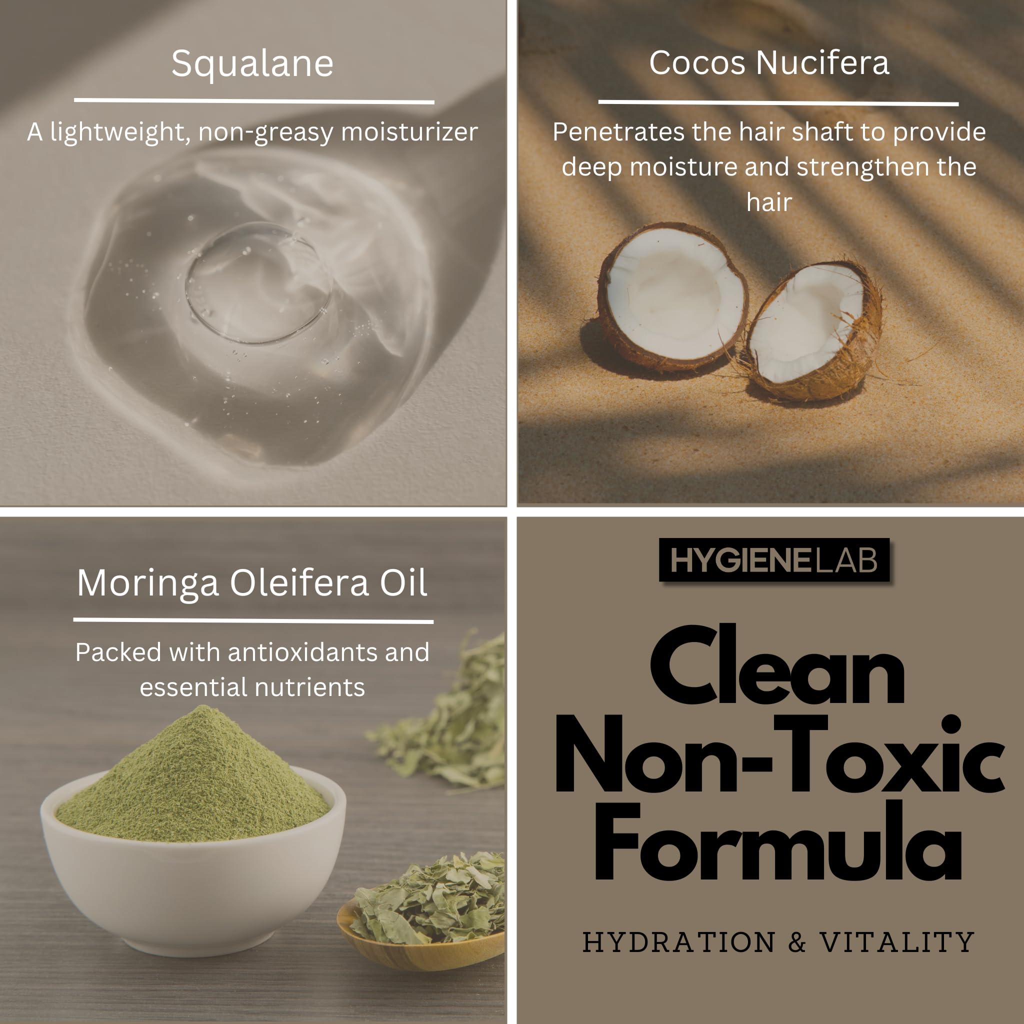 HygieneLab Conditioner for Men California-made label—transparency and quality you can trust.