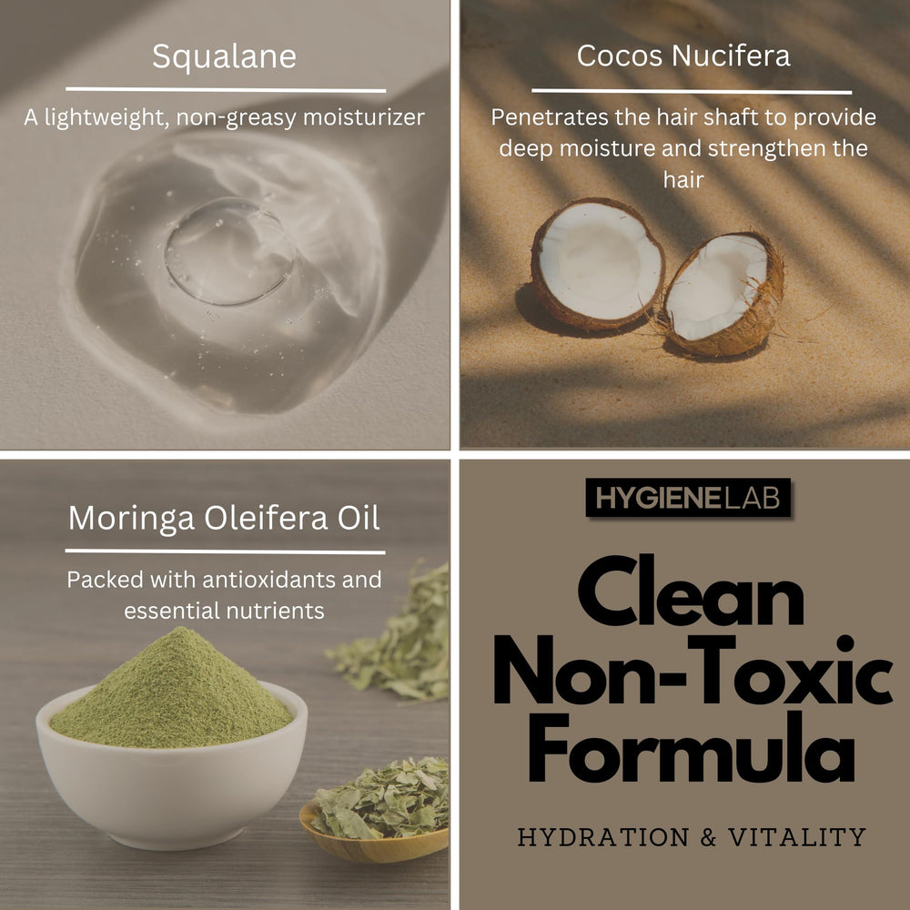 HygieneLab Conditioner for Men California-made label—transparency and quality you can trust.