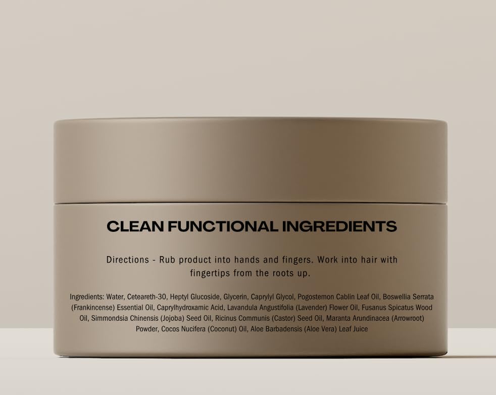 HygieneLab Hair Gel full-transparency packaging emphasizes clean ingredients
