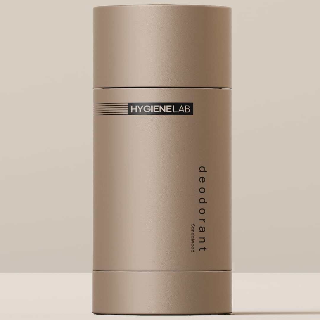 HygieneLab Men’s Deodorant aluminum-free bottle offers everyday odor protection.