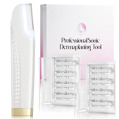 Hyhail Dermaplane Razor handheld LED-light for precise peach fuzz removal.