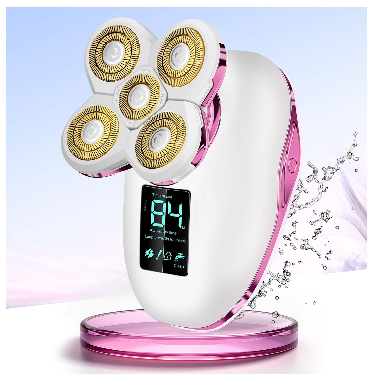HYEHET electric razor for women legs with 5D floating head for silky shave.