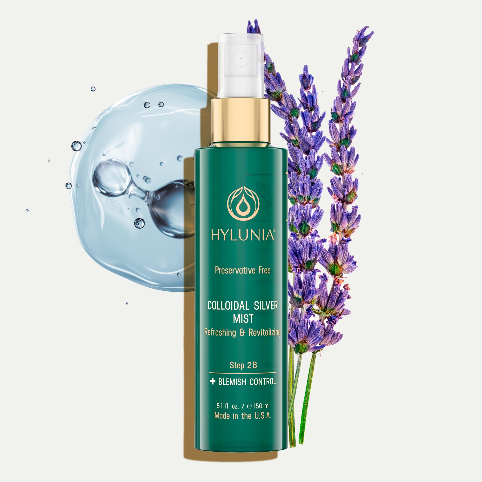 Hylunia Colloidal Silver Mist Toner after sun exposure to calm inflammation.