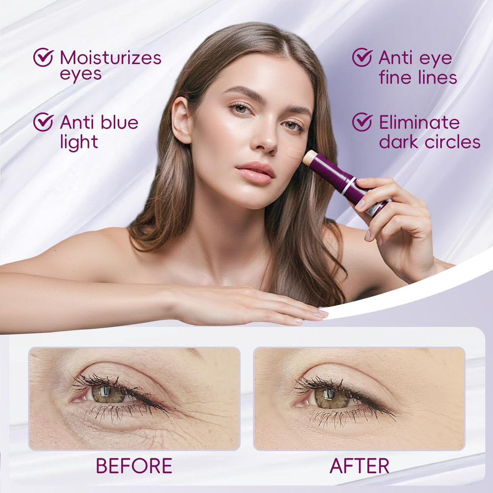 Hypoaled Cementerre rose-red balm stick application glides smoothly for refreshed eyes and lips.