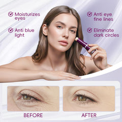 Hypoaled Cementerre rose-red balm stick application glides smoothly for refreshed eyes and lips.