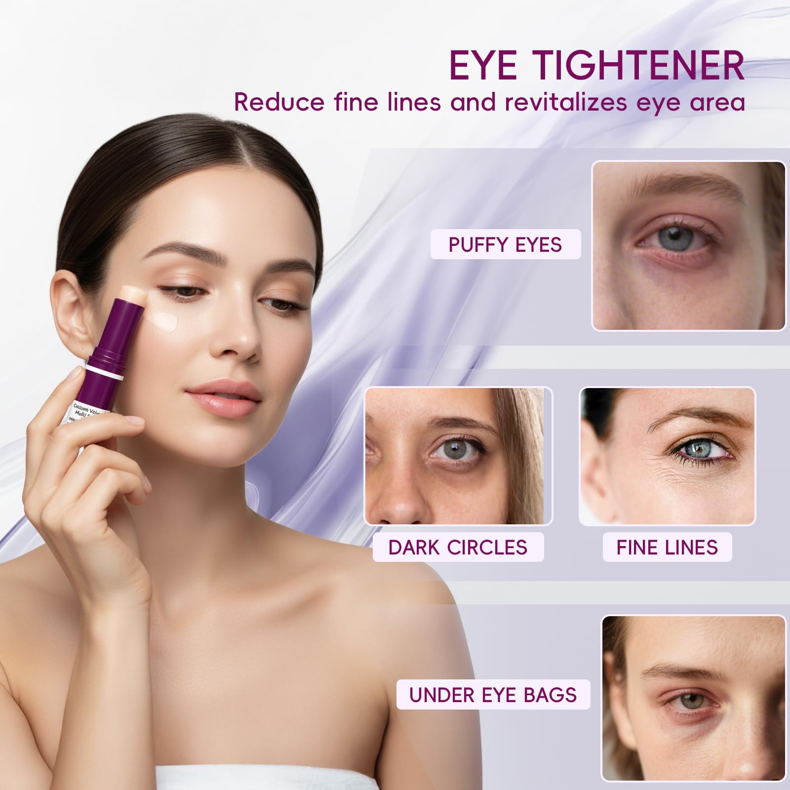 Hypoaled Collagen moisturizing stick highlights hydrating effect and potential skin plumpness.
