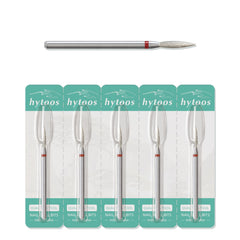 HYTOOS 2mm long flame cuticle cleaner 5pcs set packaging, compact and portable for on-the-go use.