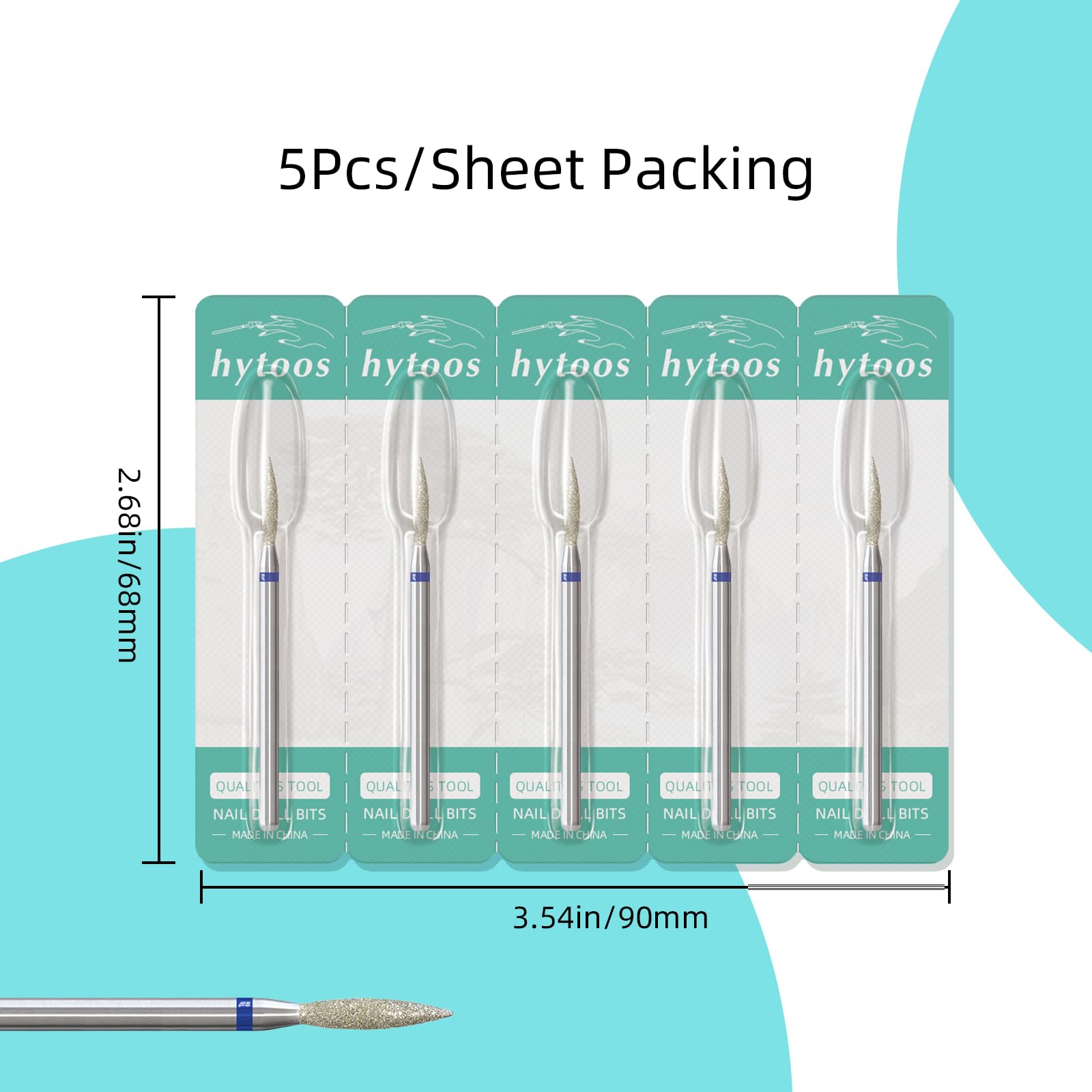 HYTOOS packaging dustproof card shows organized carry case for home or salon.
