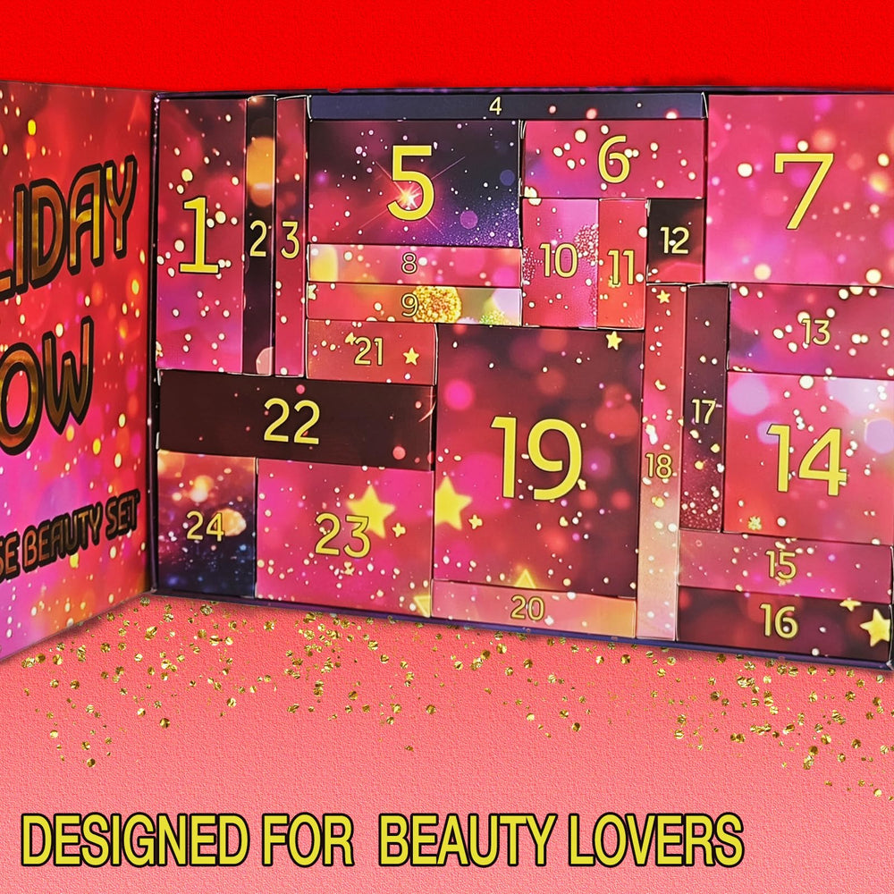 Hywestger Makeup Advent Calendar 2025 — box 5 adds accessories like hair clips and mirrors.