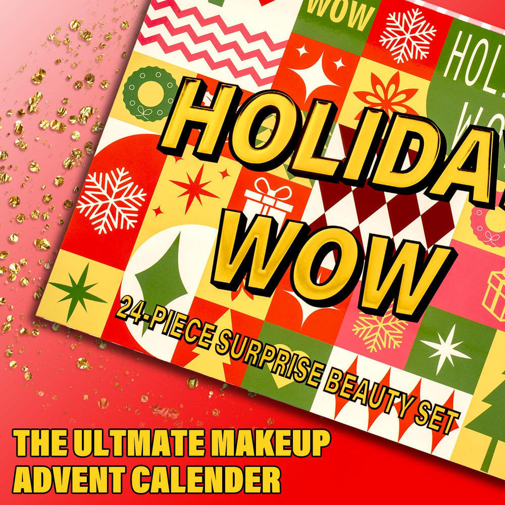 Hywestger makeup advent calendar 2025 eyeshadow palette close-up with vibrant textures