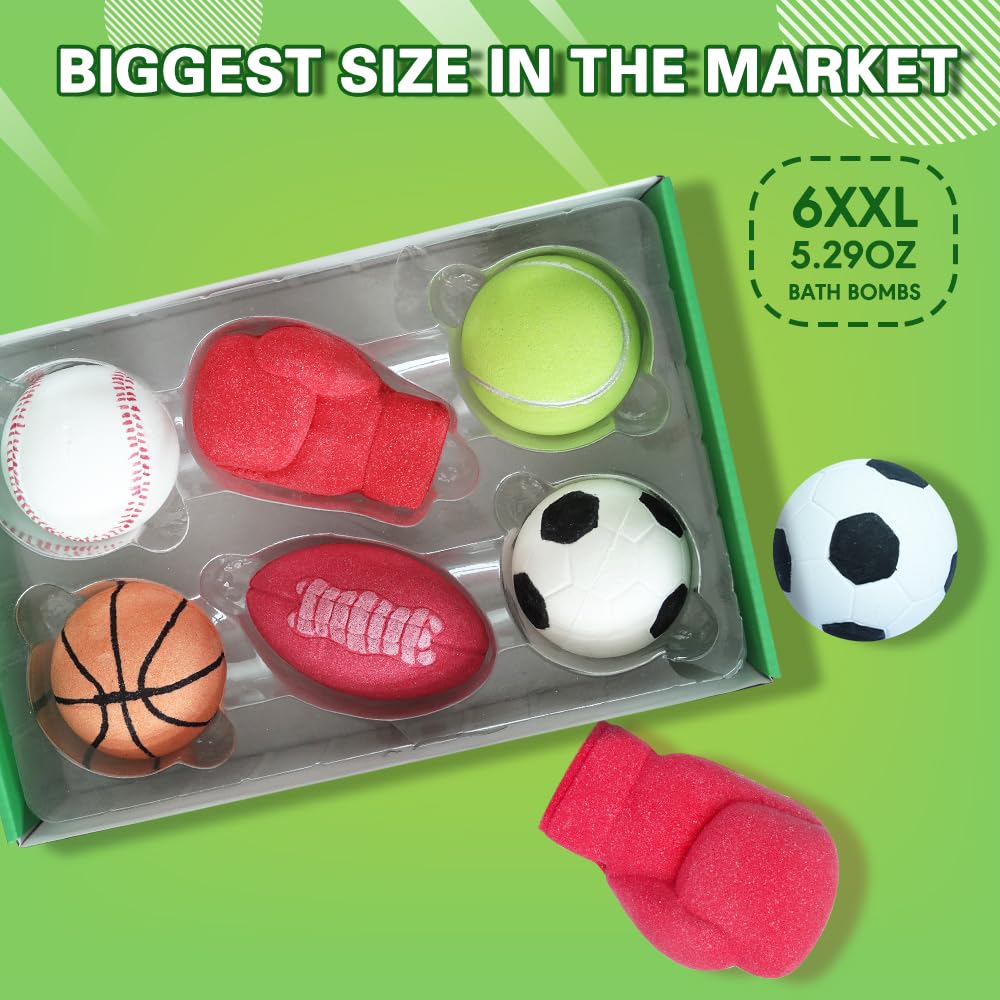 HZEX baseball-design bath bomb softening skin during soak