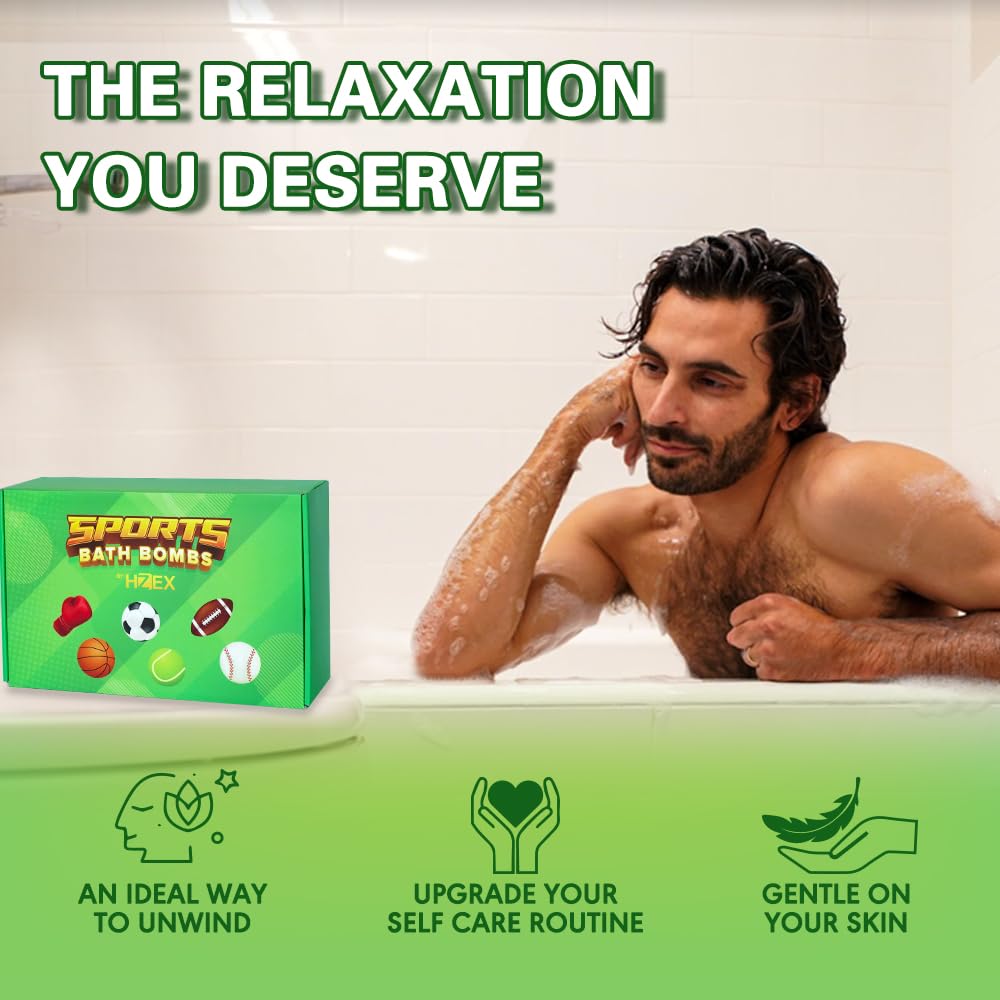 HZEX football-inspired bath bomb enhances aroma and relaxation