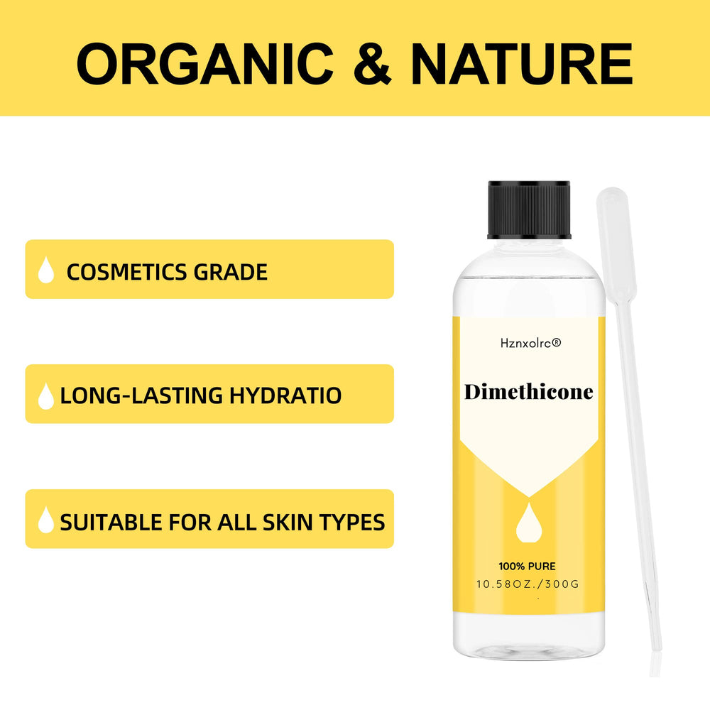 Hznxolrc dimethicone clear texture closeup highlights silky DIY skincare base.