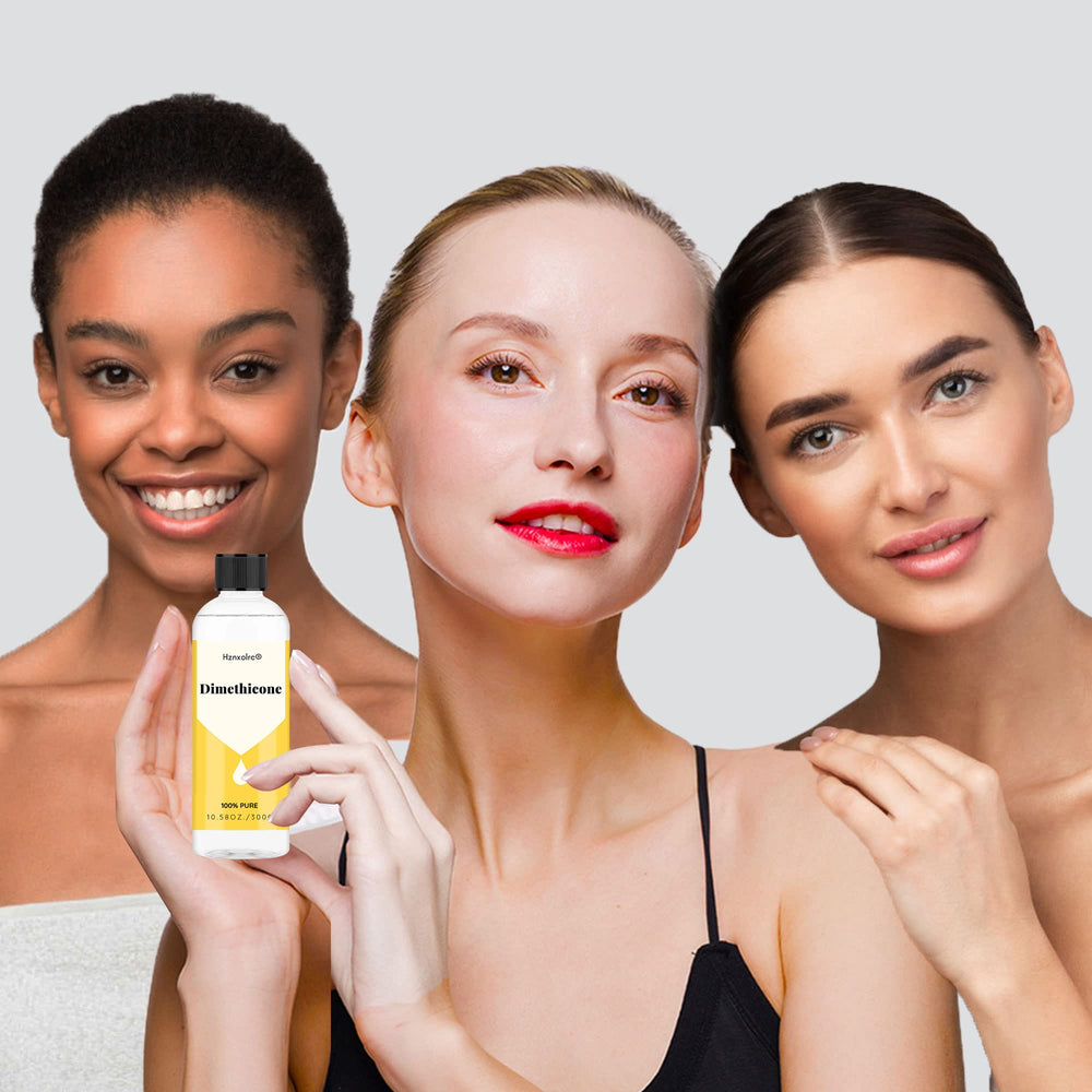 Hznxolrc dimethicone ingredients-label closeup notes cosmetic-grade purity.