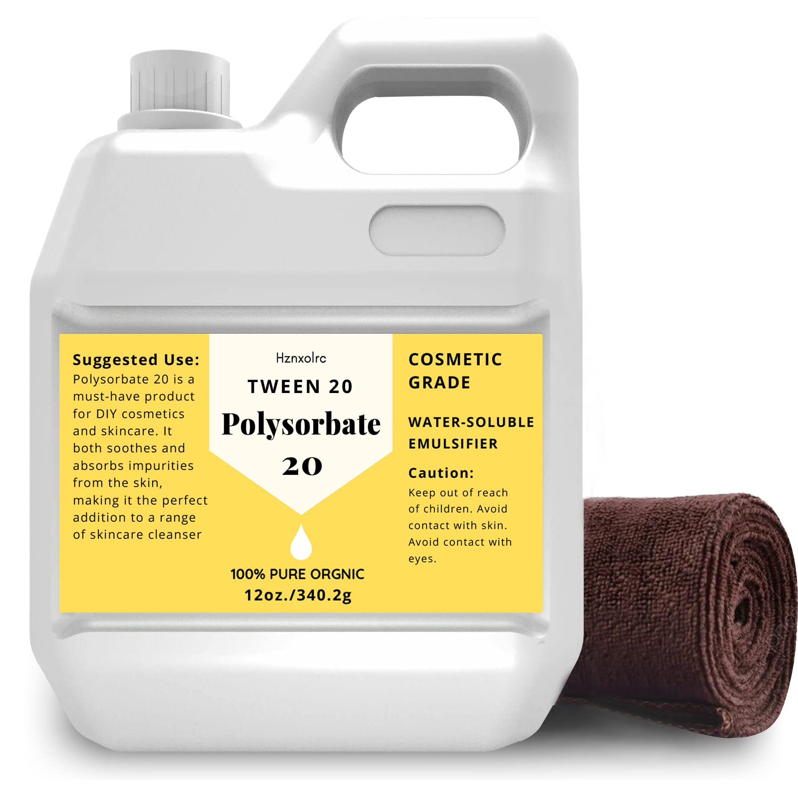Hznxolrc Polysorbate 20 emulsifier bottle pour for smooth lotion formulation