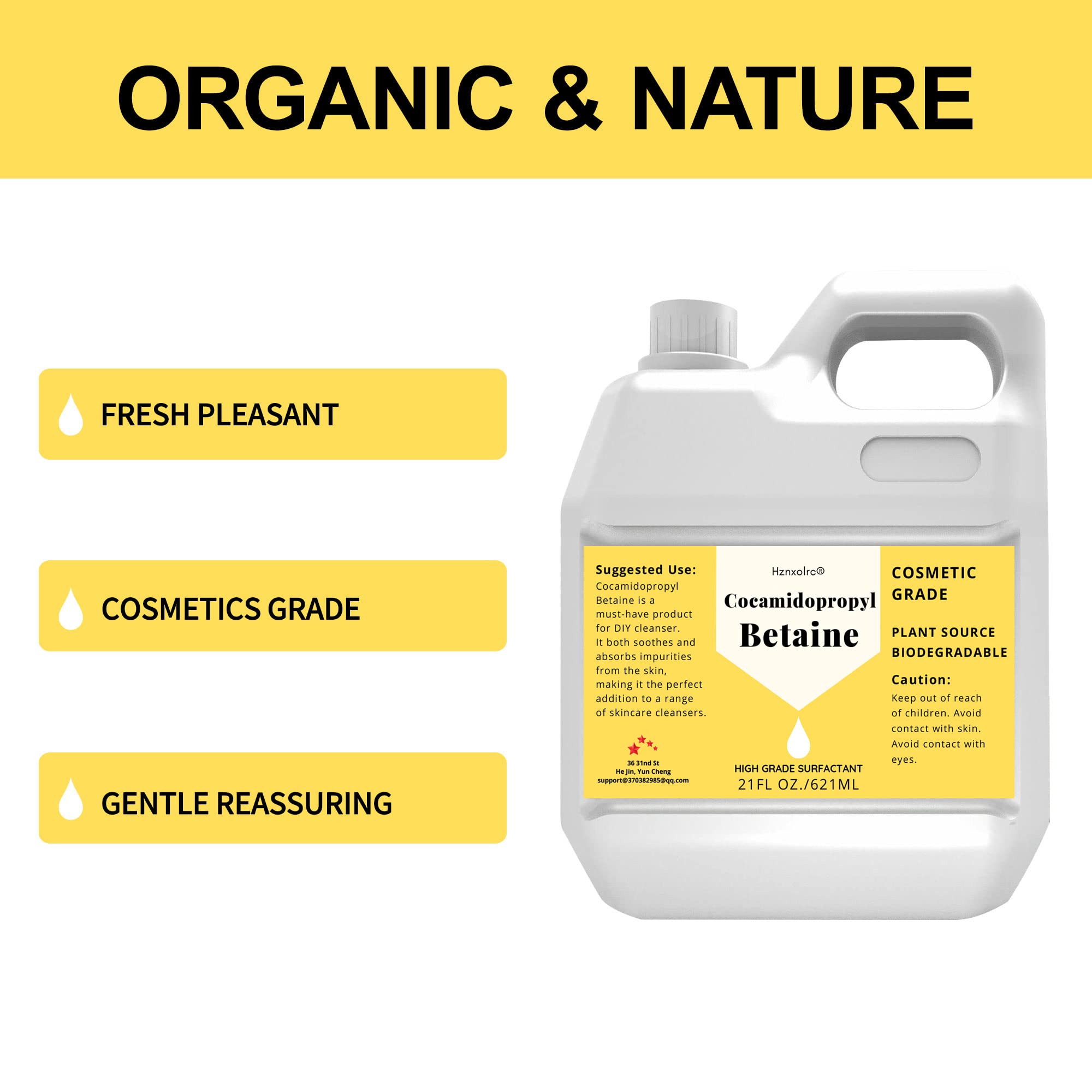 Hznxolrc premium coco betaine liquid foam illustrating rich bubbles for luxurious wash experiences.