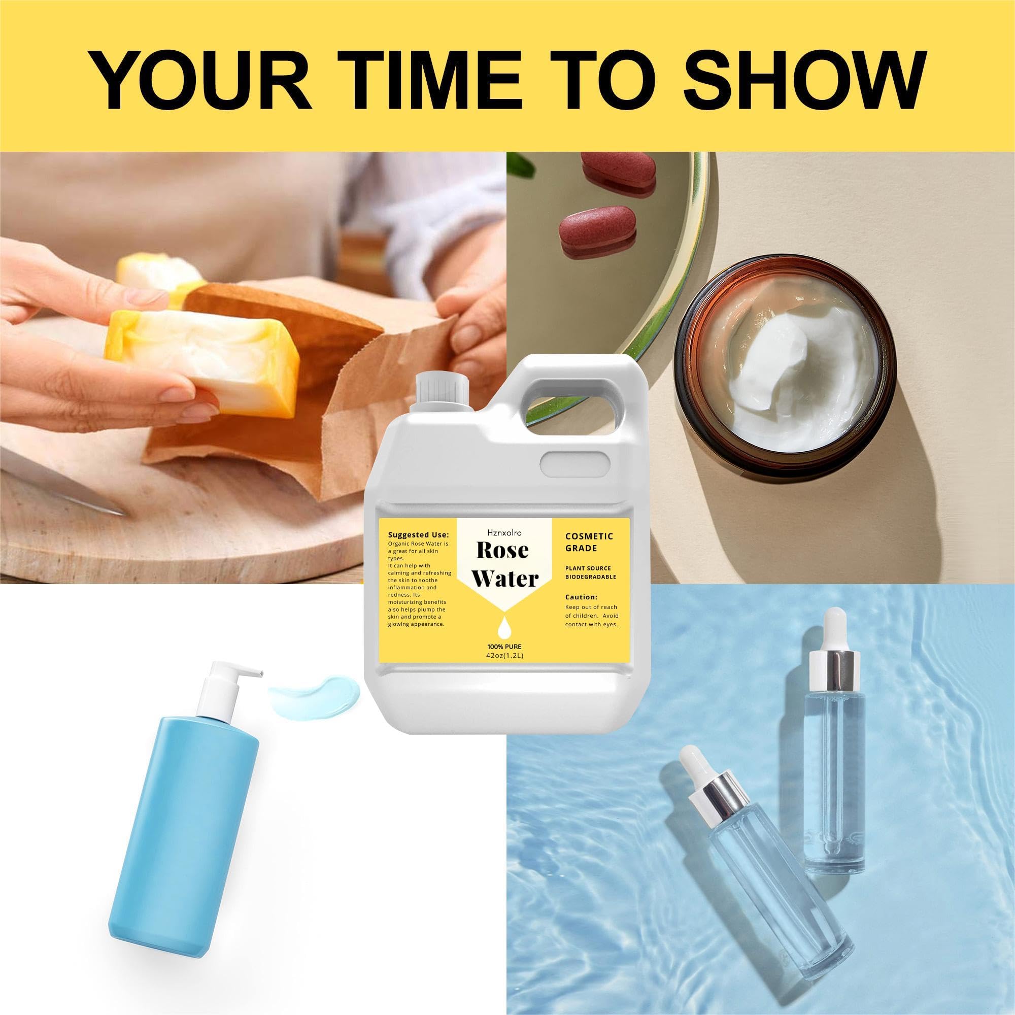 Hznxolrc rose water bath addition for spa-like feel